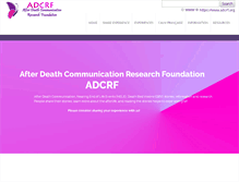 Tablet Screenshot of adcrf.org